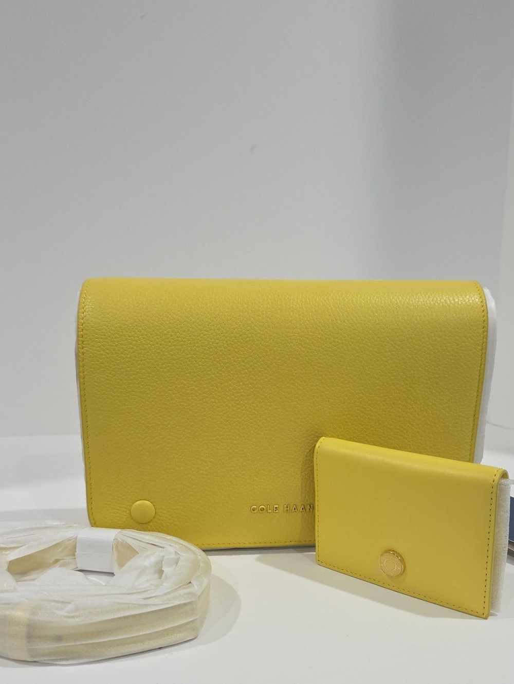 NWT ✅COLE HAAN LEATHER SET: Grand Ambition Crossbody U04336 + Card Case U04477